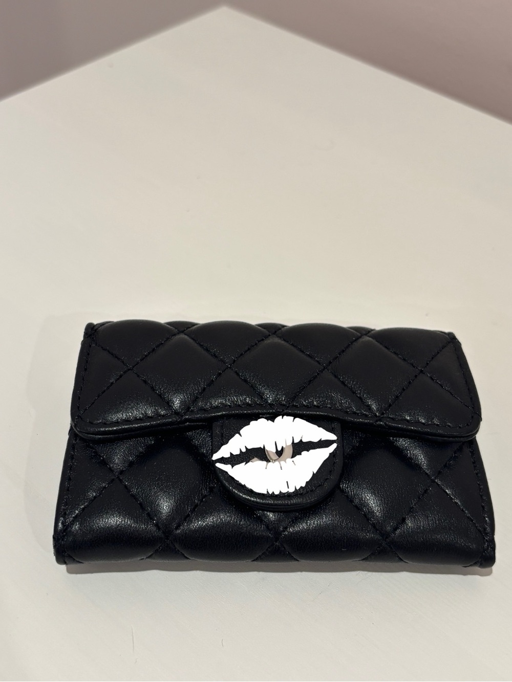 Quilted Black Wallet